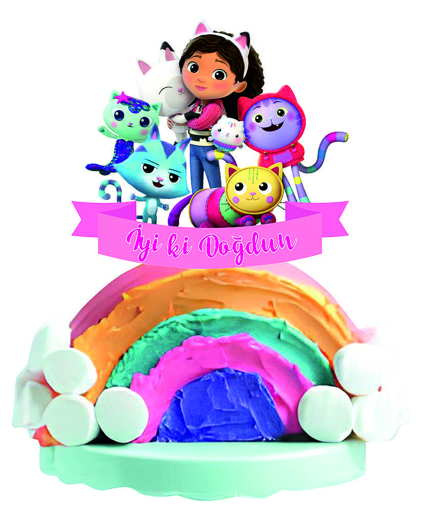 Gabby's Dollhouse 16 Kişilik Afişli Doğum Günü Parti Seti - 2