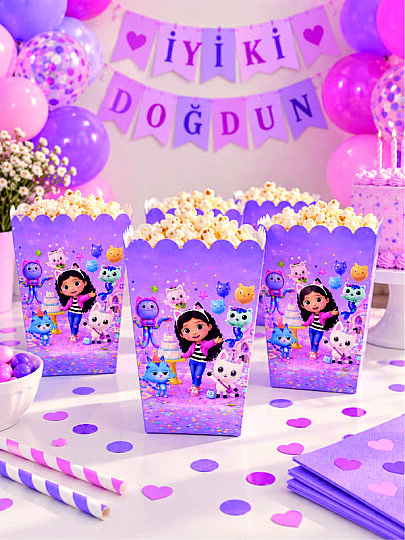 Gabby Dollhouse Mısır Kutusu 8 Adet