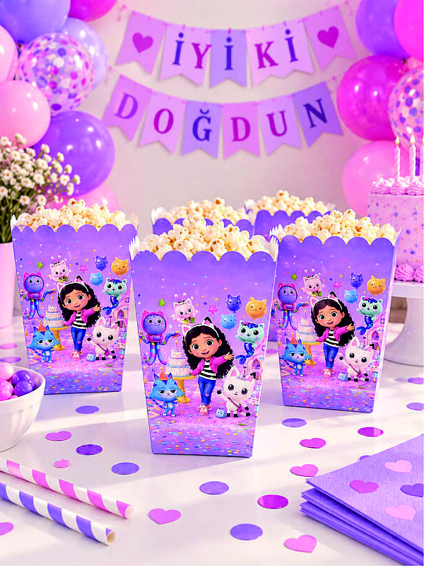 Gabby Dollhouse Mısır Kutusu 8 Adet - 1