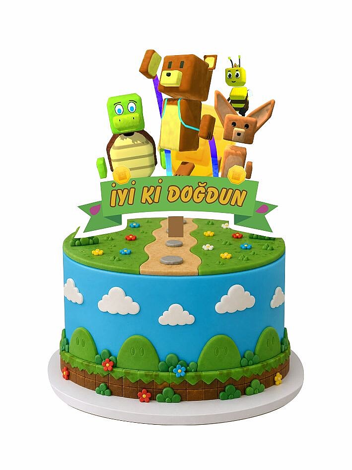 Super Bear Adventure 40 Kişilik Afişli Doğum Günü Parti Seti - 3